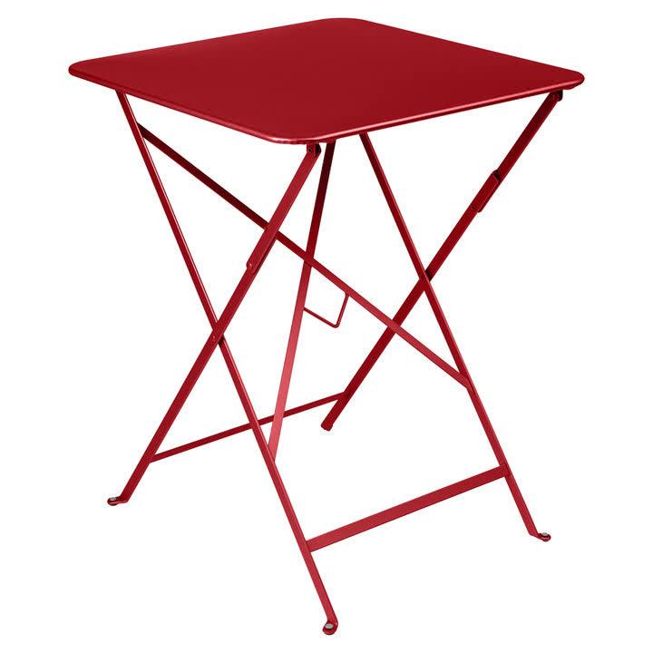 Fermob - Bistro folding table 57 x 57 cm Rosu aprins - PARIS14A.RO