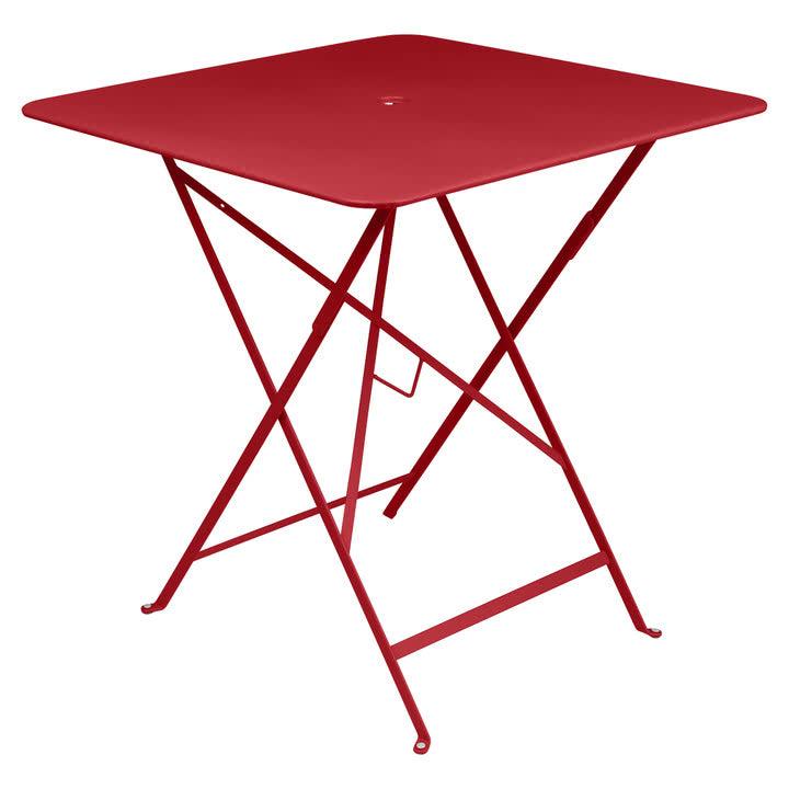 Fermob - Bistro Folding Table 71 x 71 cm Rosu aprins - PARIS14A.RO