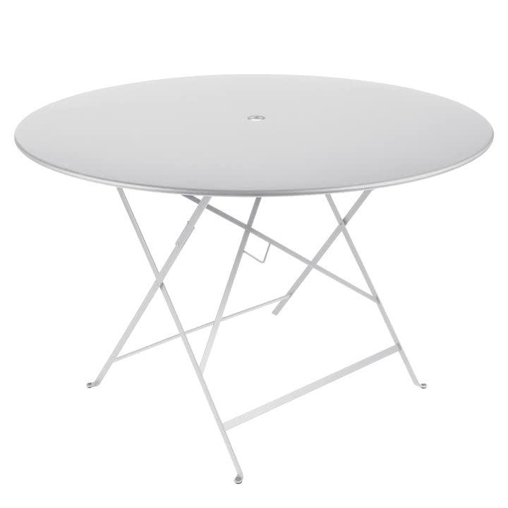 Fermob - Bistro Folding Table Ø 117 cm Alb Bumbac - PARIS14A.RO