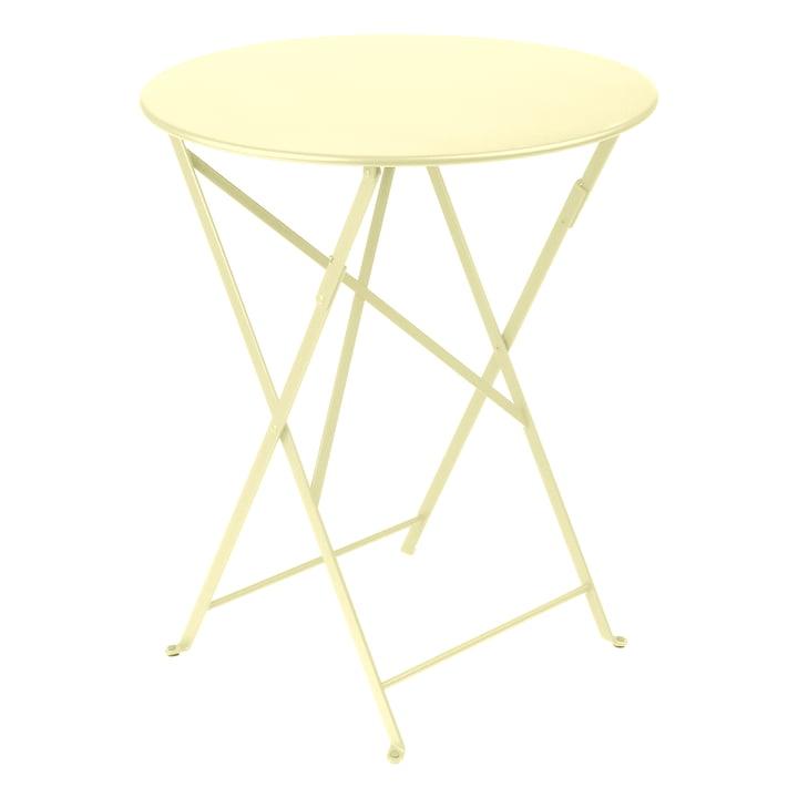 Fermob - folding bistro table ø 60 cm Galben deschis - PARIS14A.RO