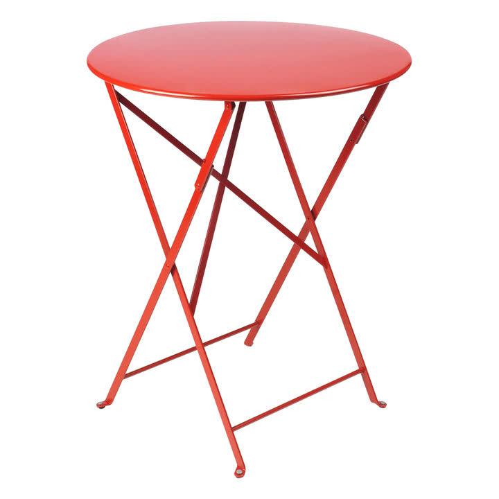 Fermob - folding bistro table ø 60 cm Rosu aprins - PARIS14A.RO