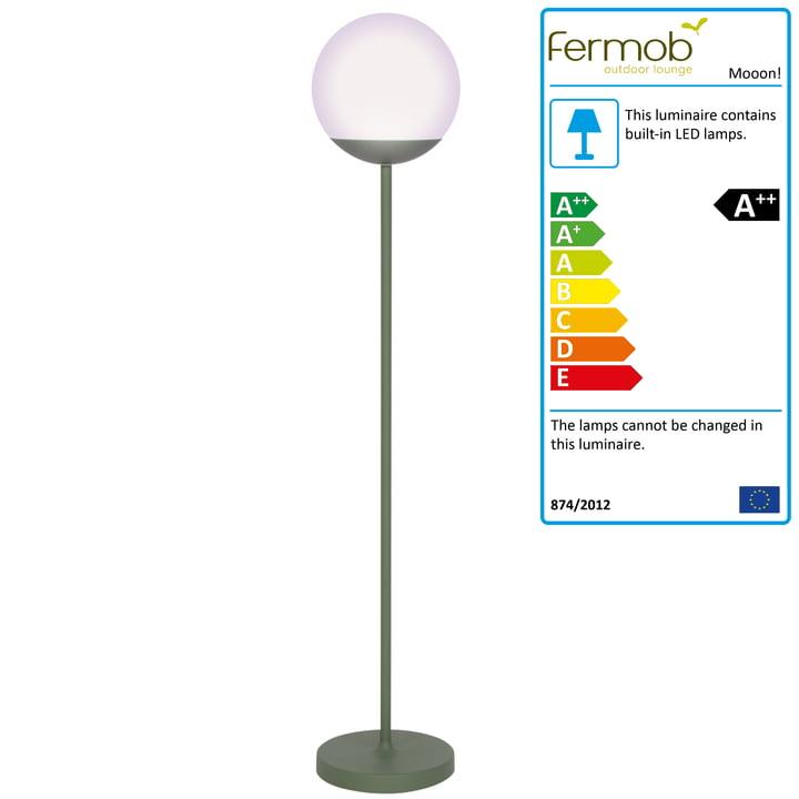 Fermob - Mooon! battery led lampa de podea Verde cactus - PARIS14A.RO