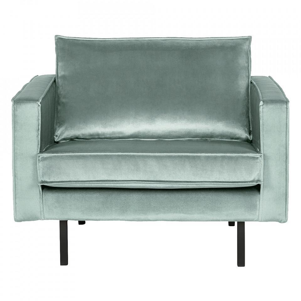 Fotoliu verde menta din catifea Rodeo Loveseat - PARIS14A.RO