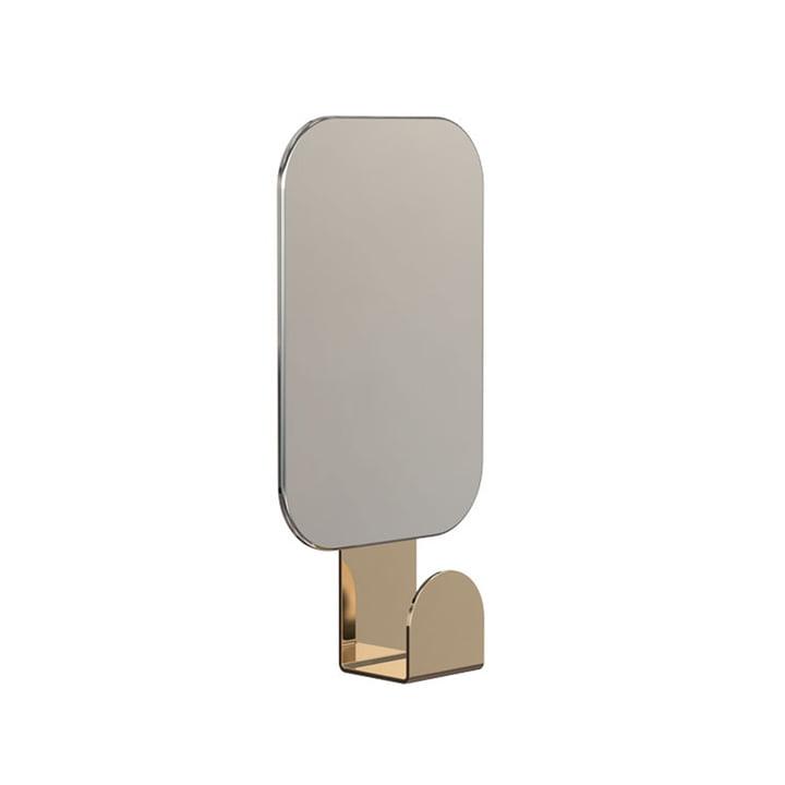 Frost – Mirror with Hooks Auriu - PARIS14A.RO