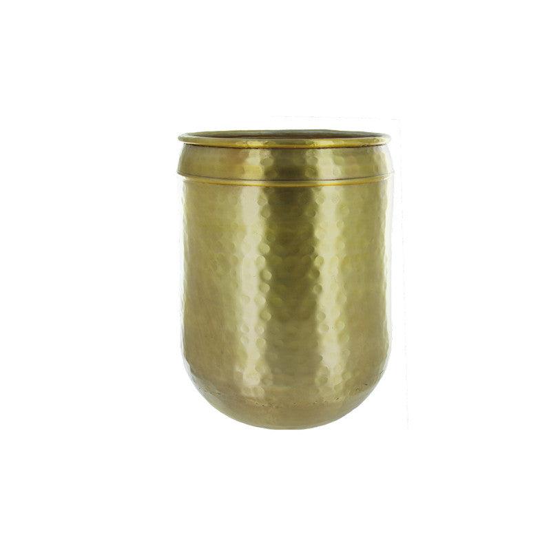 Ghiveci auriu din aluminiu 23 cm Bozhidar Lifestyle Home Collection - PARIS14A.RO