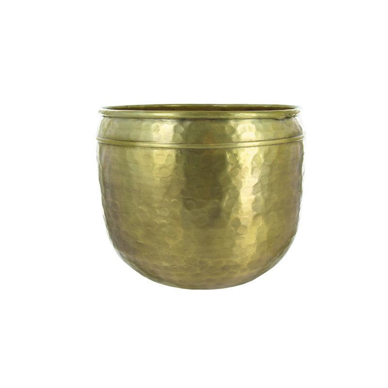 Ghiveci auriu din aluminiu 27 cm Jeannie Lifestyle Home Collection - PARIS14A.RO