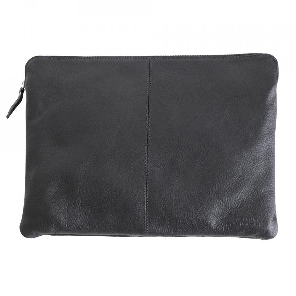 Husa pentru laptop gri antracit din piele 28x38 cm Camel Raw Materials - PARIS14A.RO