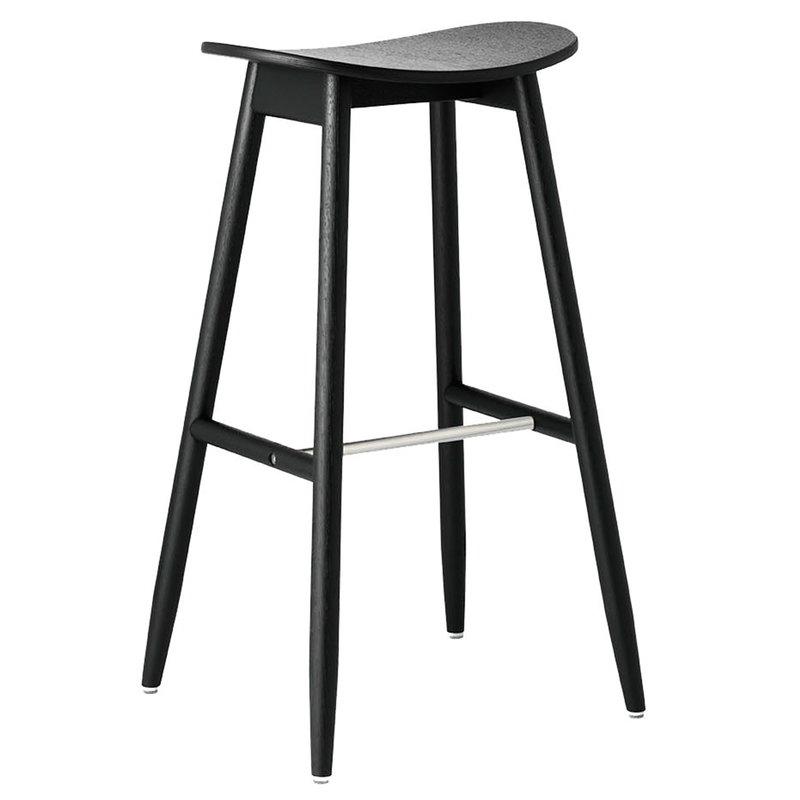 ICHA Bar Scaun, 75 cm, stejar negru colorat - PARIS14A.RO