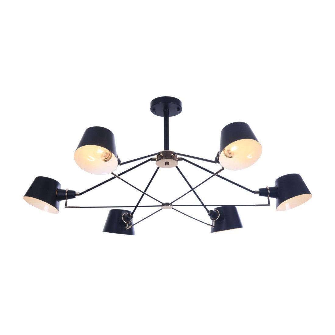 Candelabru metal modern/negru Abigail