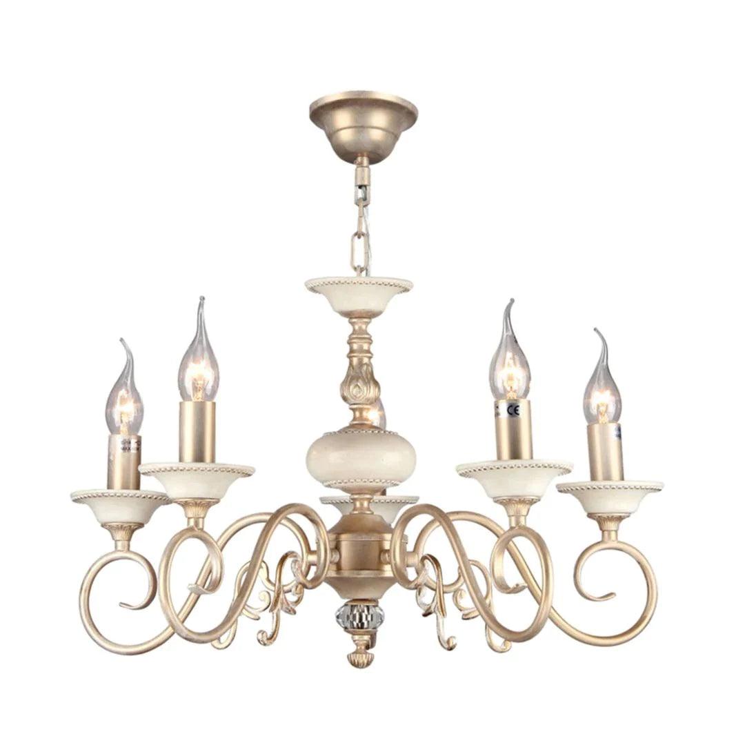 Candelabru Maytoni PERLA metal crem-auriu 5xE14  ARM337-05-R