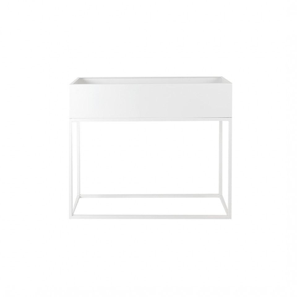 Jardiniera cu suport alba din metal 30x100 cm Fiorina Custom Form - PARIS14A.RO