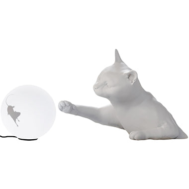 Lampa de masa in forma de pisica cu glob Maoo by Karman