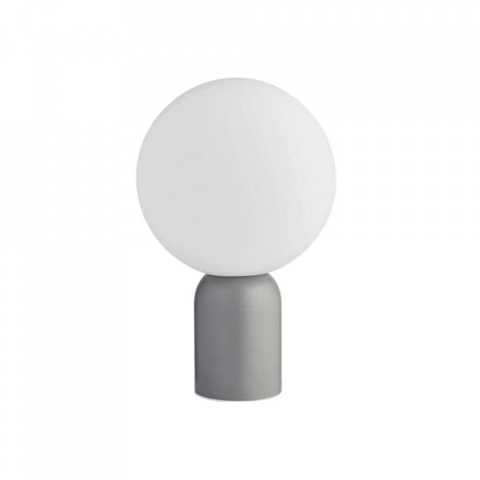 Lampa alba/gri din sticla si metal pentru exterior 28 cm Pica Outdoor Bolia - PARIS14A.RO