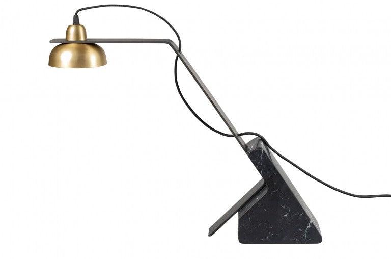 Lampa birou neagra din marmura/alama 60x12,5x47 cm Jazz Versmissen - PARIS14A.RO