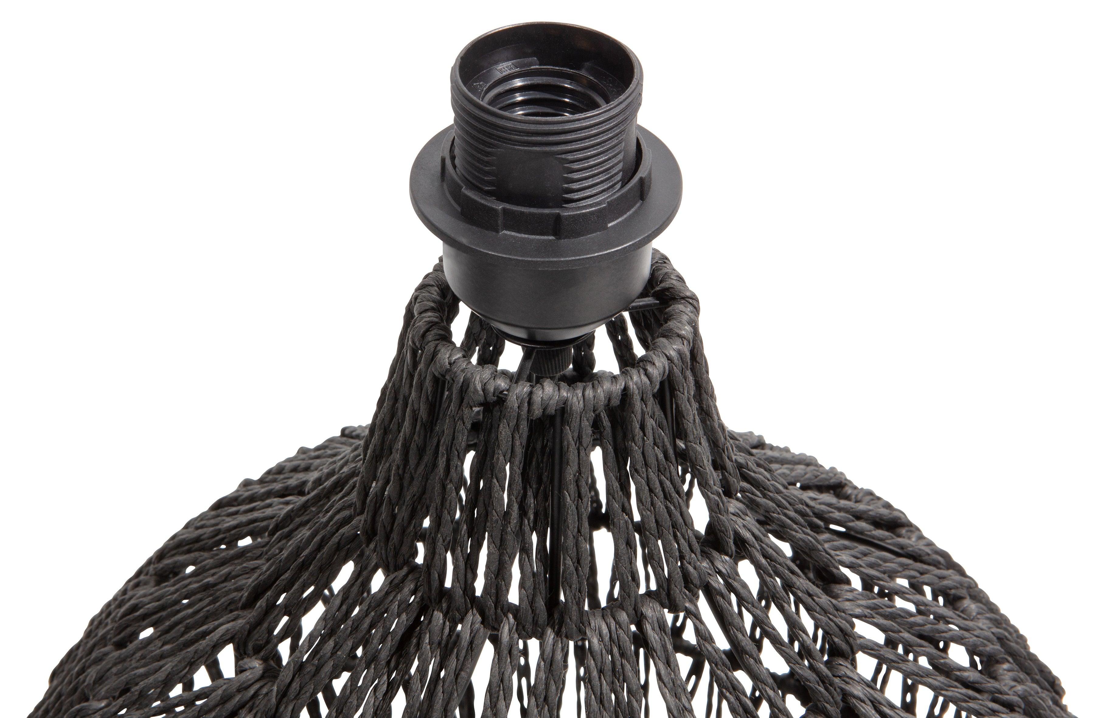 Lampa de masa Macy Rattan arata negru - PARIS14A.RO