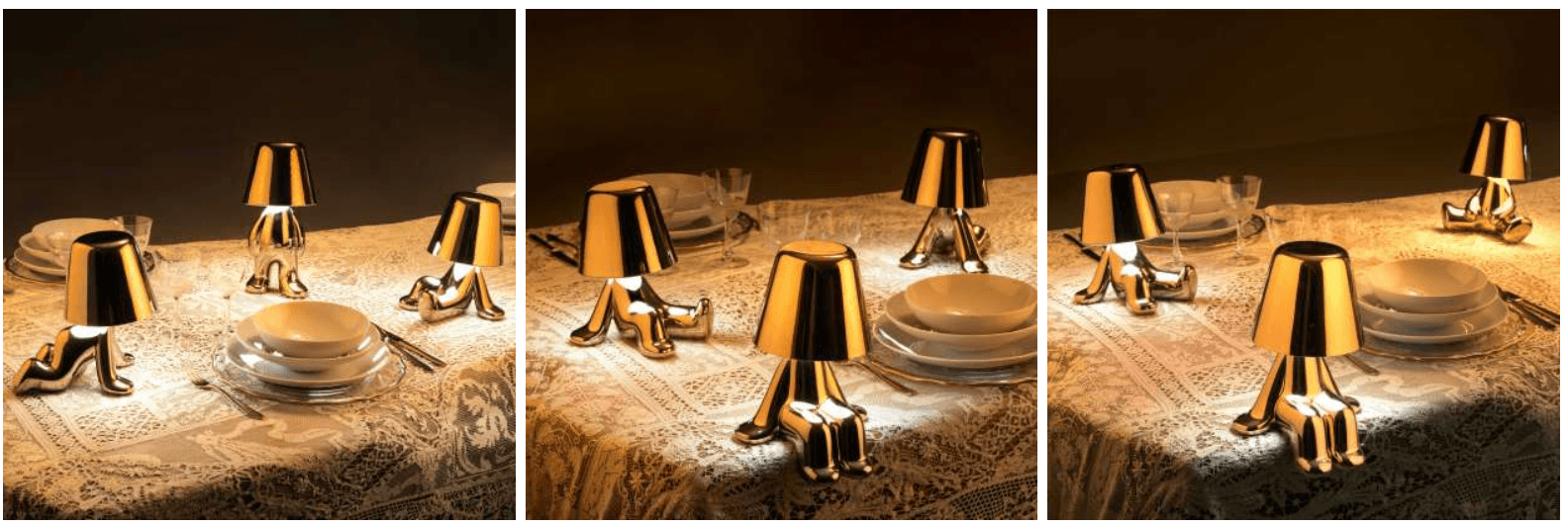 Lampa Golden Brothers / Bob - Qeeboo - PARIS14A.RO