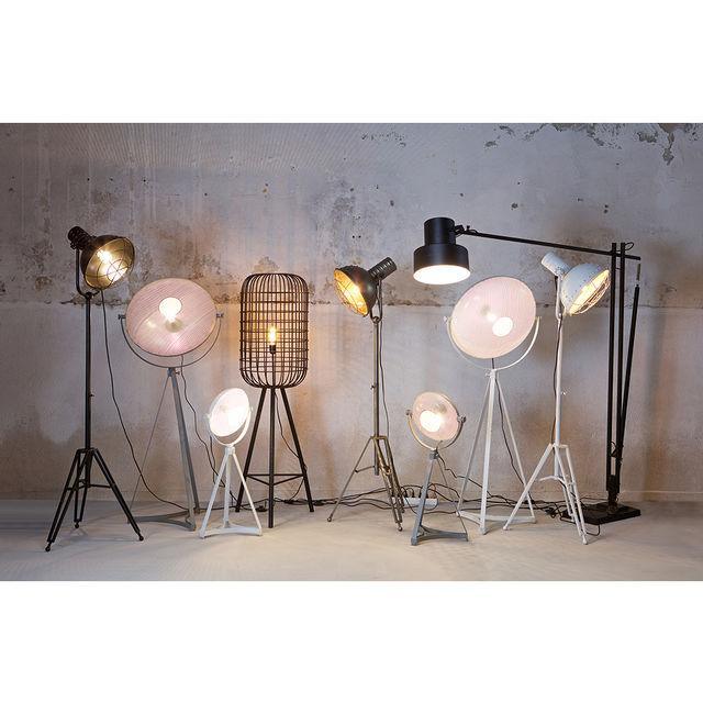 Lampadar alb din metal Spotlight - PARIS14A.RO