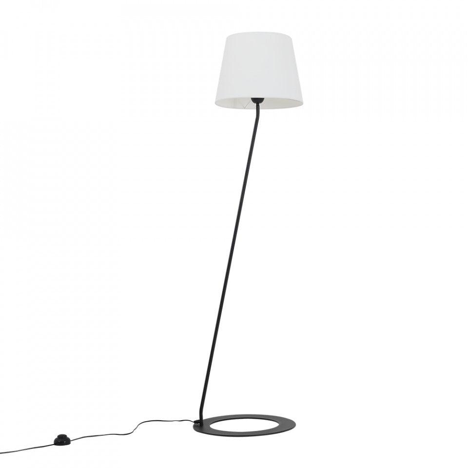 Lampadar alb/negru din poliester si otel 150 cm Stand Custom Form - PARIS14A.RO