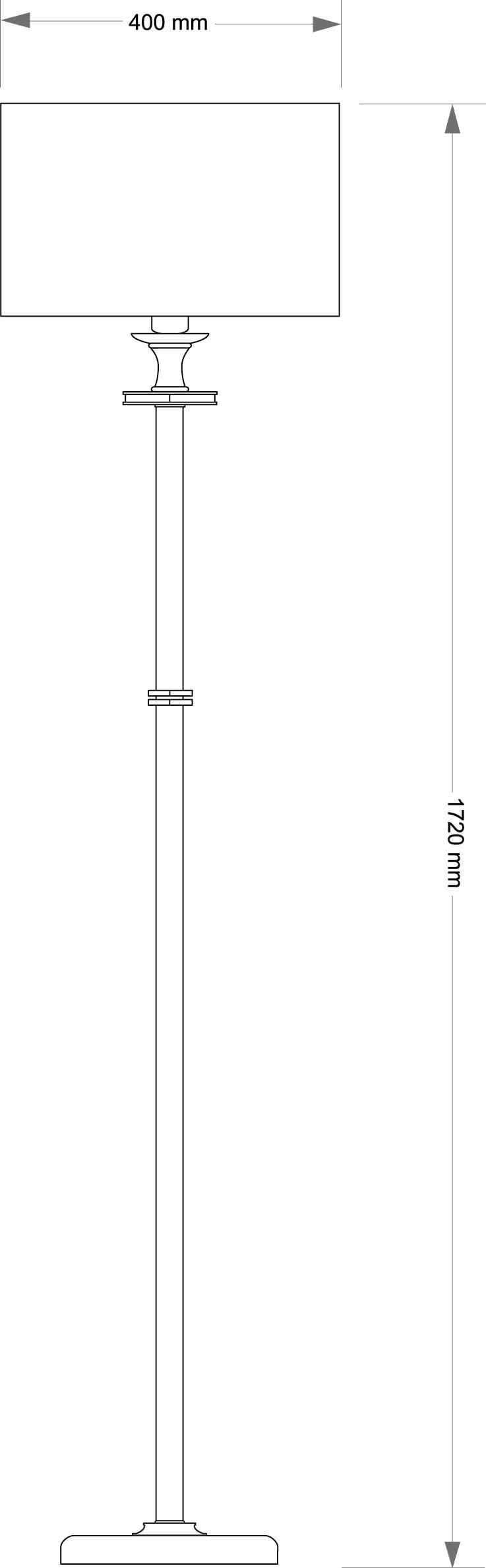 Lampadar cu abajur din material Decor Kutek - PARIS14A.RO