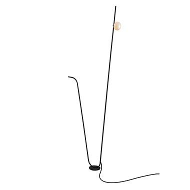 Lampadar cu abajur in forma elipsoidala iluminat Pois by Karman - PARIS14A.RO