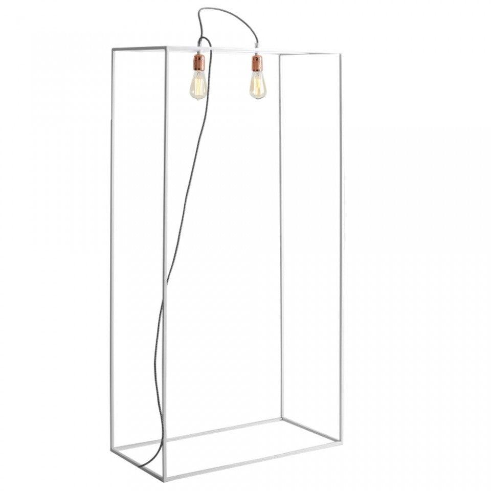 Lampadar din alb din metal cu 2 becuri 140 cm Metric Custom Form - PARIS14A.RO