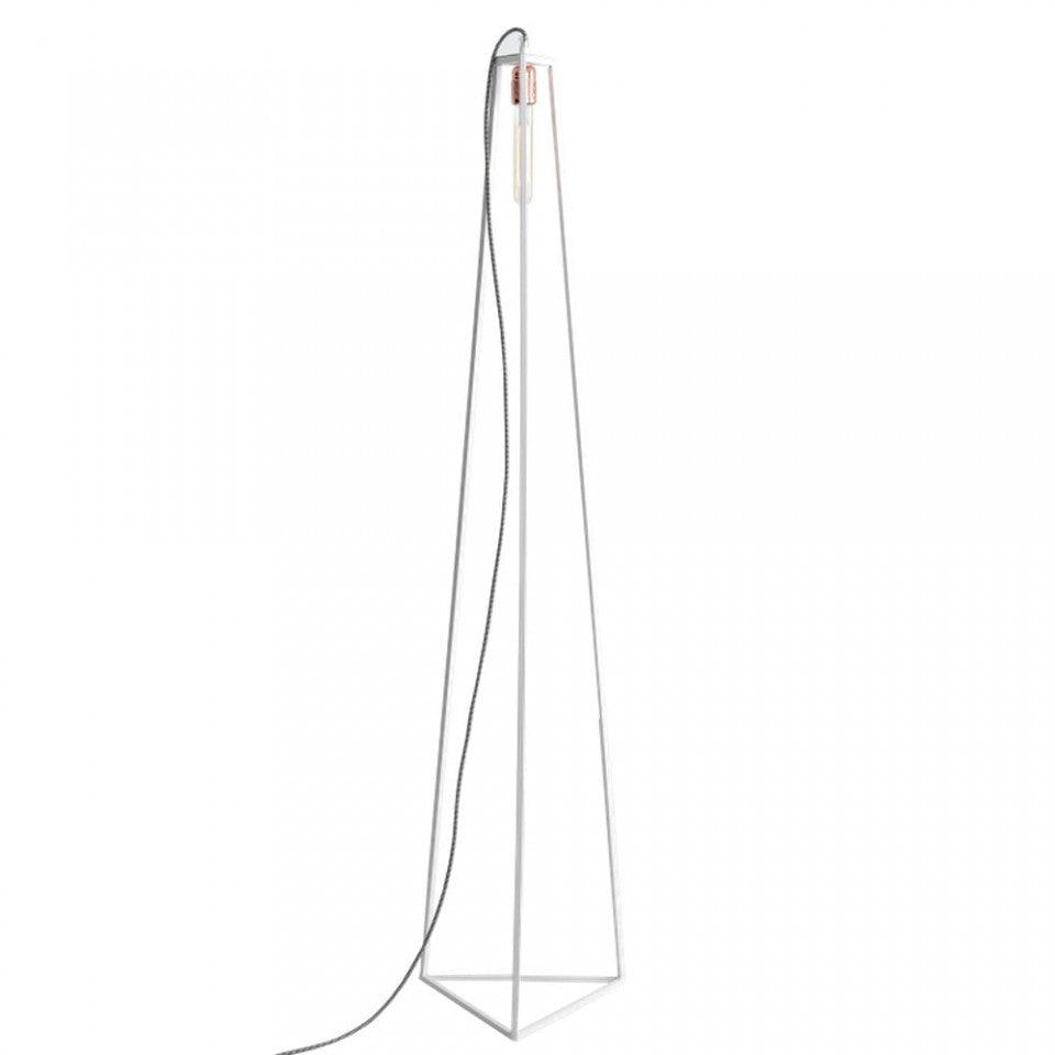 Lampadar din metal alb 35x150 cm Trimetric Custom Form - PARIS14A.RO