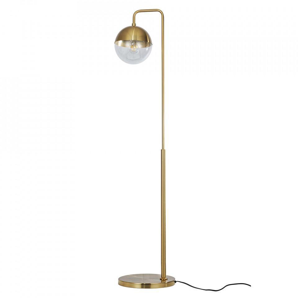 Lampadar maro alama din sticla si fier 143 cm Globular - PARIS14A.RO