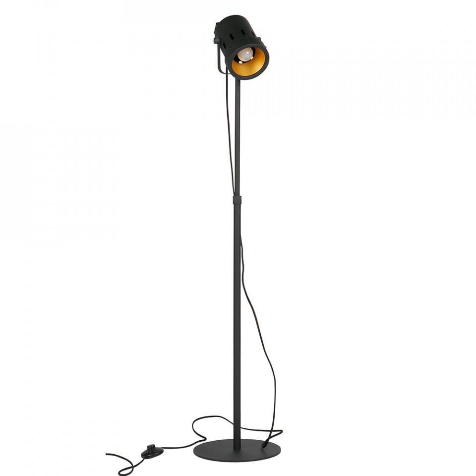 Lampadar negru ajustabil din metal 92-162 cm Bente - PARIS14A.RO