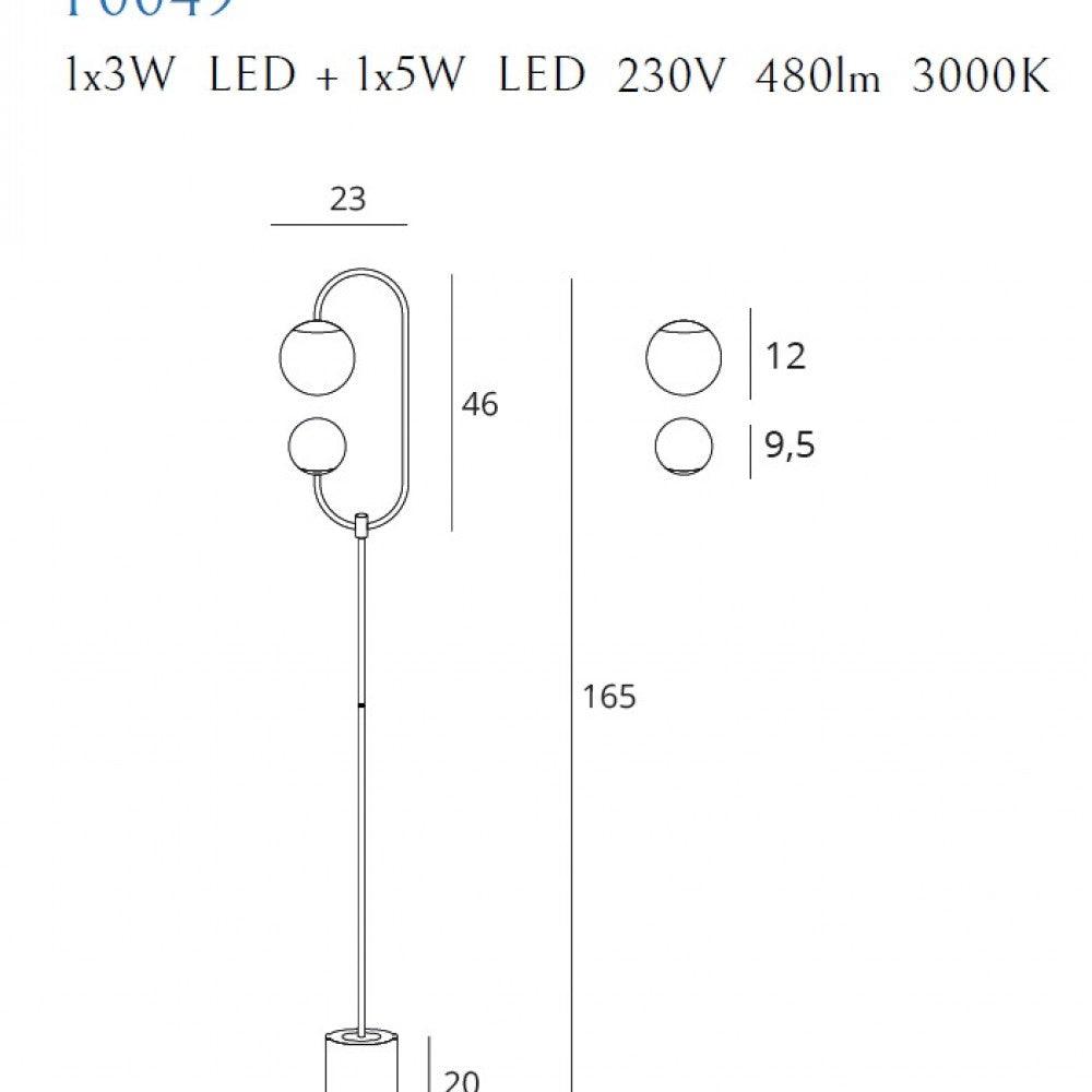 LAMPADAR TORO MAX LIGHT F0049 - PARIS14A.RO