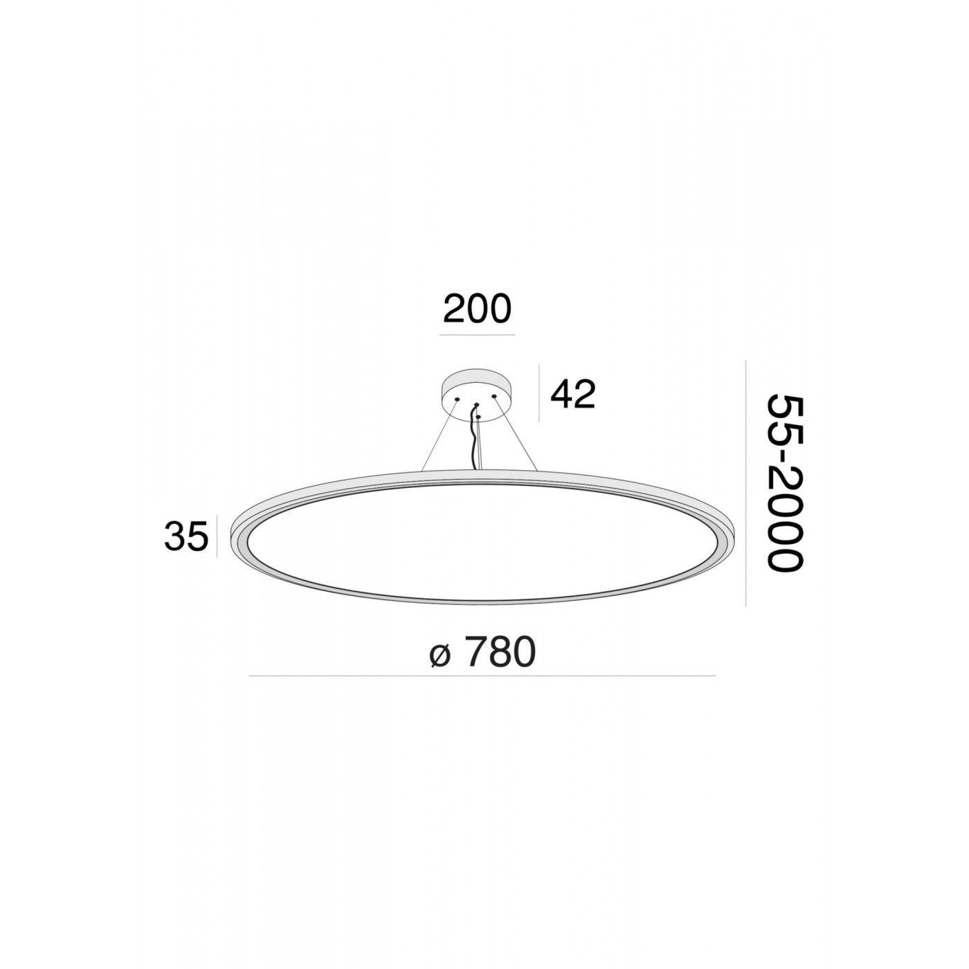 Lustra alba led Cosmos Maytoni MOD057PL-L78W4K - PARIS14A.RO