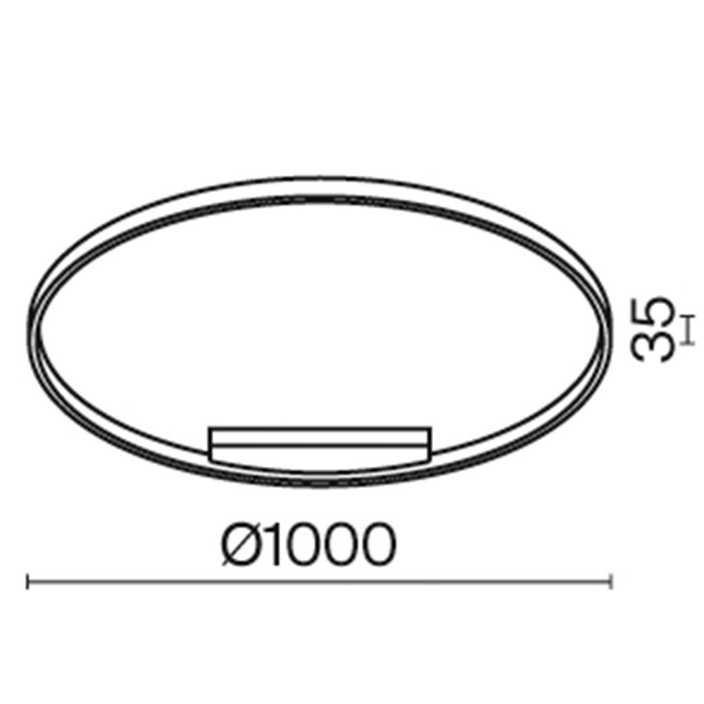 Lustra rotunda led Rim Maytoni Modern MOD058PL-L54B3K - PARIS14A.RO