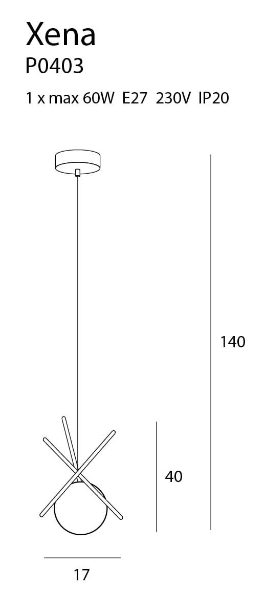 Lustra XENA MAXLIGHT P0403 - PARIS14A.RO