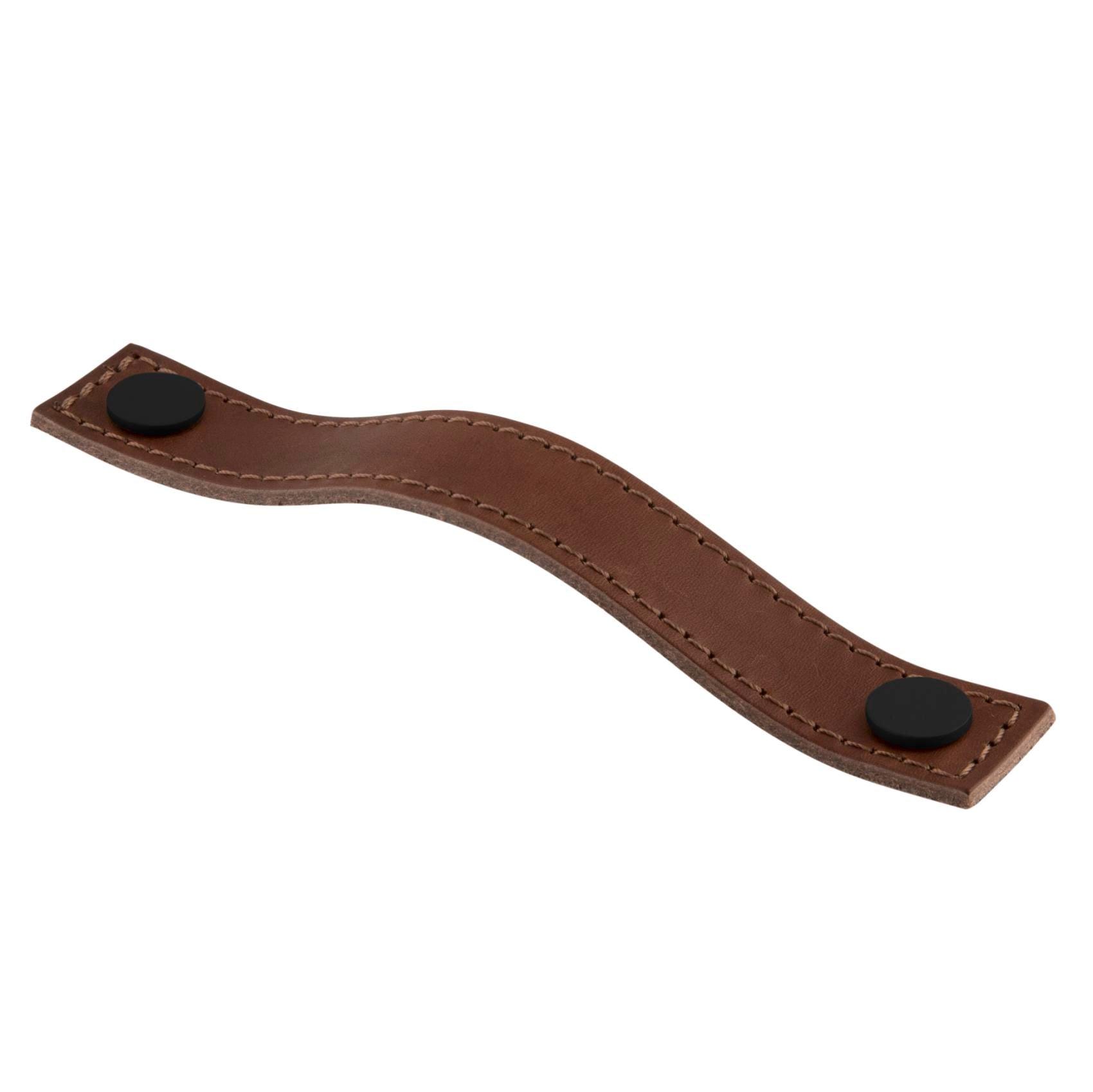 MANER DIN PIELE AVIANO BLACK/BROWN 128 CC inaltime 25 mm, grosime 2,5 mm, lungime 158 mm - PARIS14A.RO