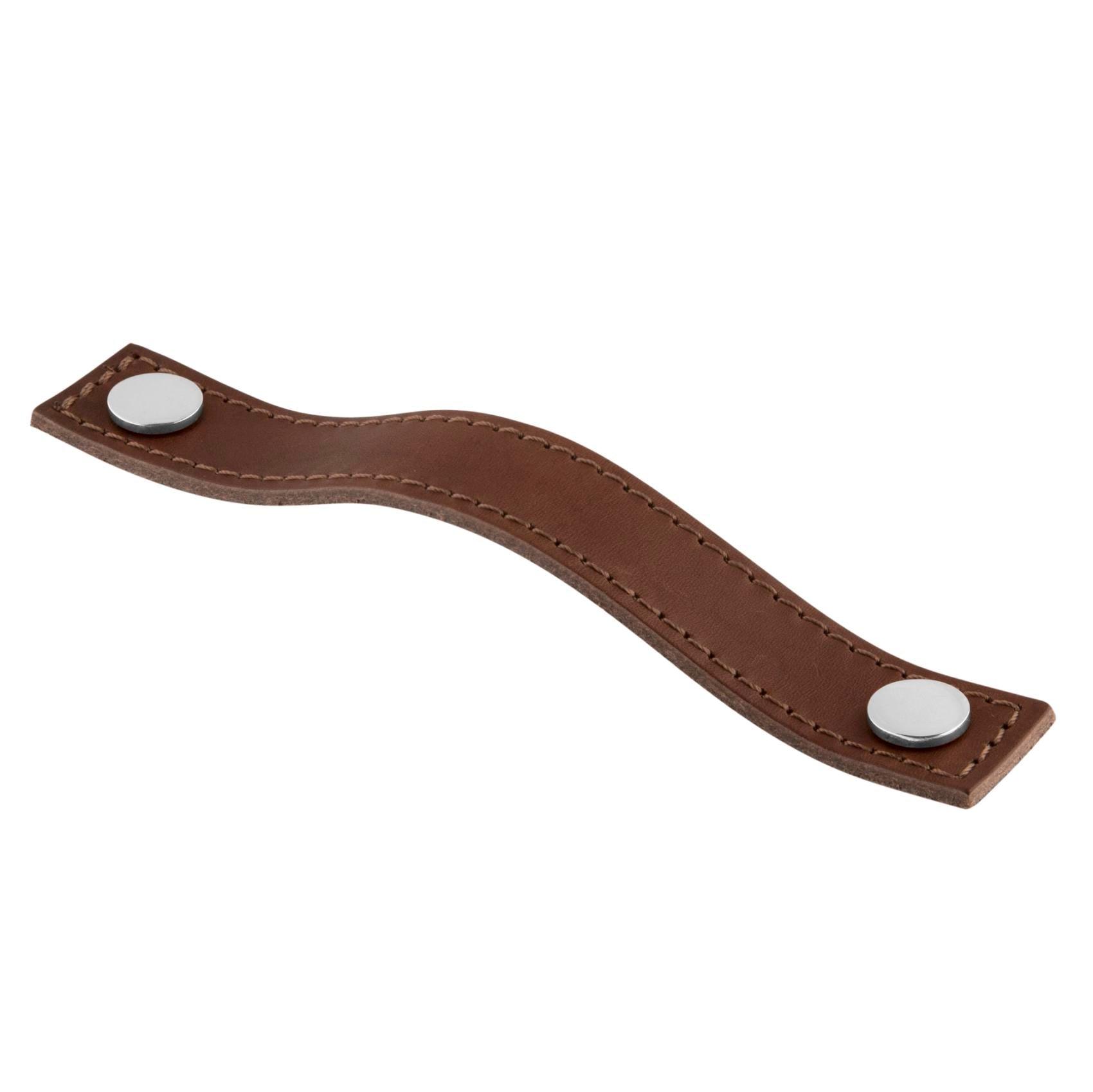 MANER DIN PIELE AVIANO CHROME/BROWN 128 CC inaltime 25 mm, grosime 2,5 mm, lungime 158 mm - PARIS14A.RO