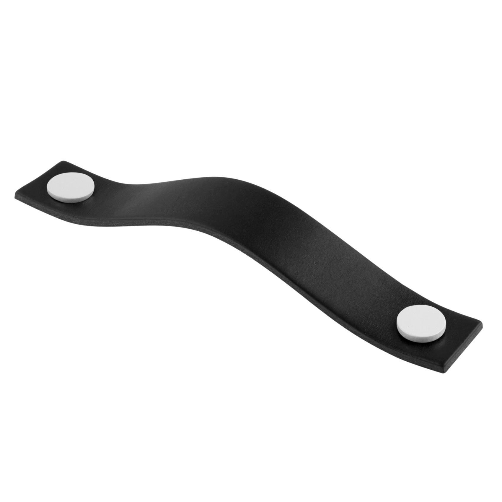 MANER DIN PIELE LEVANTO WHITE/BLACK 128 CC inaltime 25 mm, grosime 2,5 mm, lungime 158 mm - PARIS14A.RO