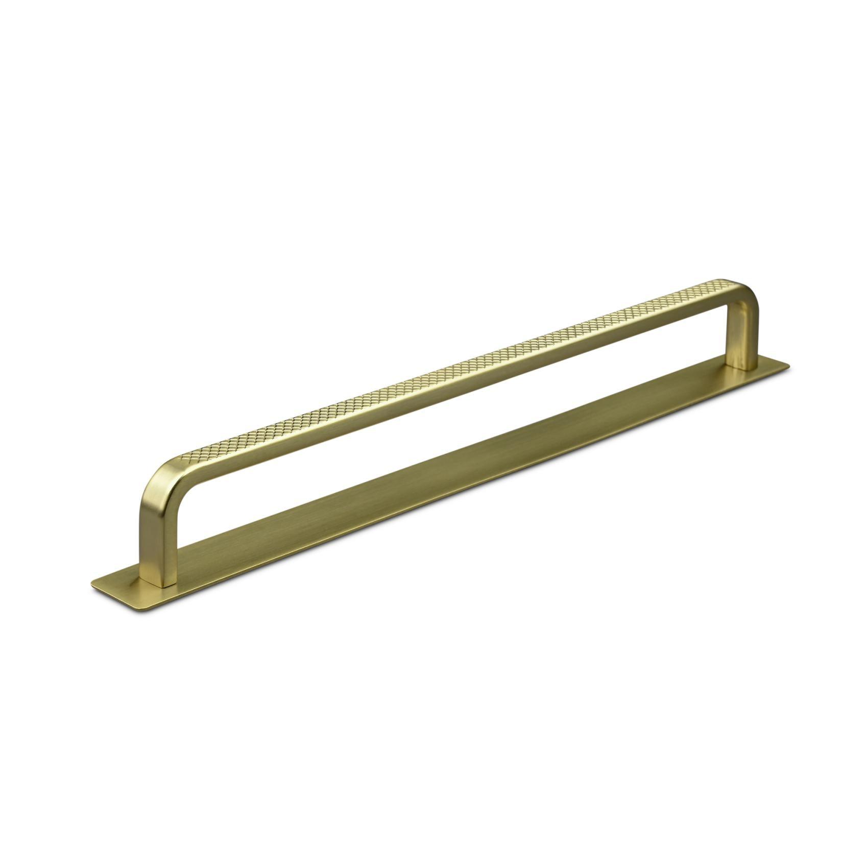 MANER GARDONE CC224 KNURLED MAT BRASS inaltime 29 mm, grosime 6 mm, lungime 230 mm - PARIS14A.RO
