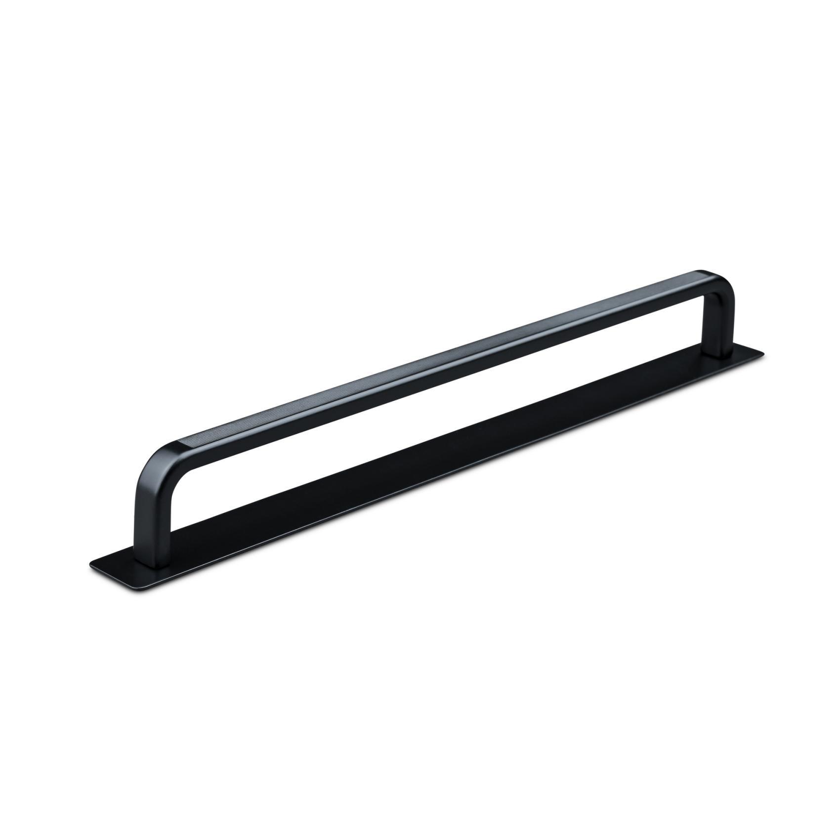 MANER GARDONE CC224 STRIPED MAT BLACK inaltime 29 mm, grosime 6 mm, lungime 230 mm - PARIS14A.RO