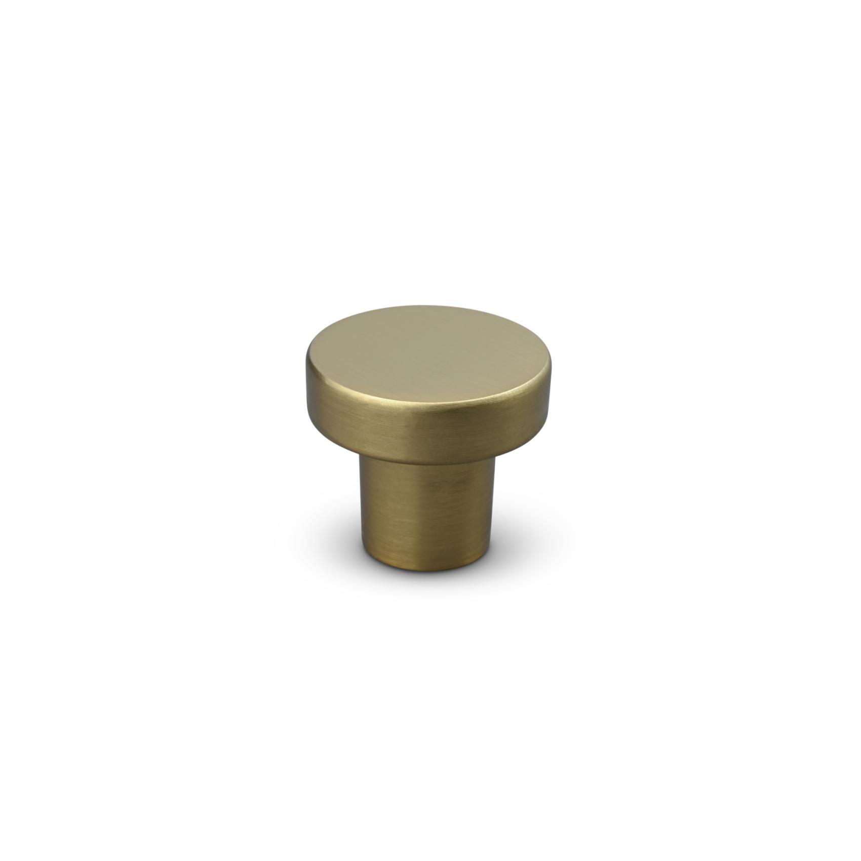 MANER MOBILA TIP BUTON AGNO DIAM. 28MM MAT BRASS inaltime 28 mm - PARIS14A.RO