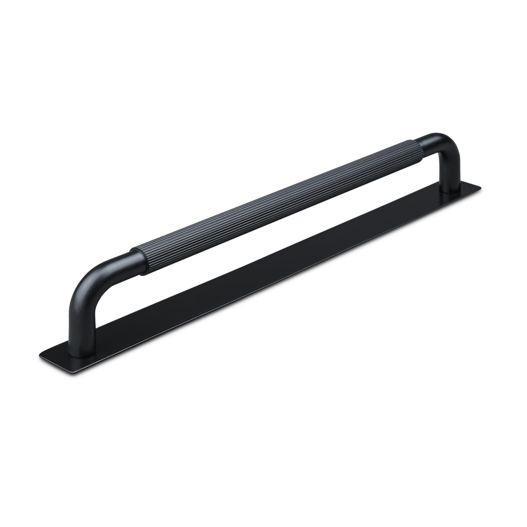 MANER PERUGIA CC224 STRIPED MAT BLACK inaltime 34 mm, grosime 12 mm, lungime 234 mm - PARIS14A.RO