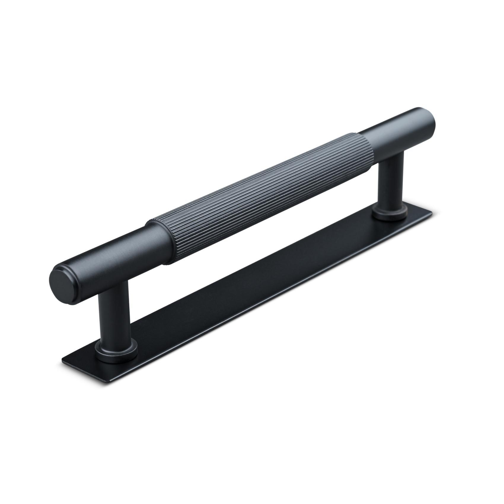 MANER SALO CC128 STRIPED MAT BLACK inaltime 35 mm, grosime 14 mm, lungime 165 mm - PARIS14A.RO