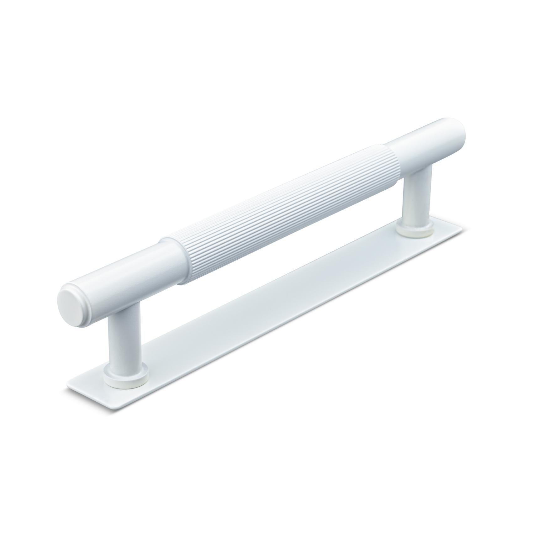 MANER SALO CC128 STRIPED MAT WHITE inaltime 35 mm, grosime 14 mm, lungime 165 mm - PARIS14A.RO