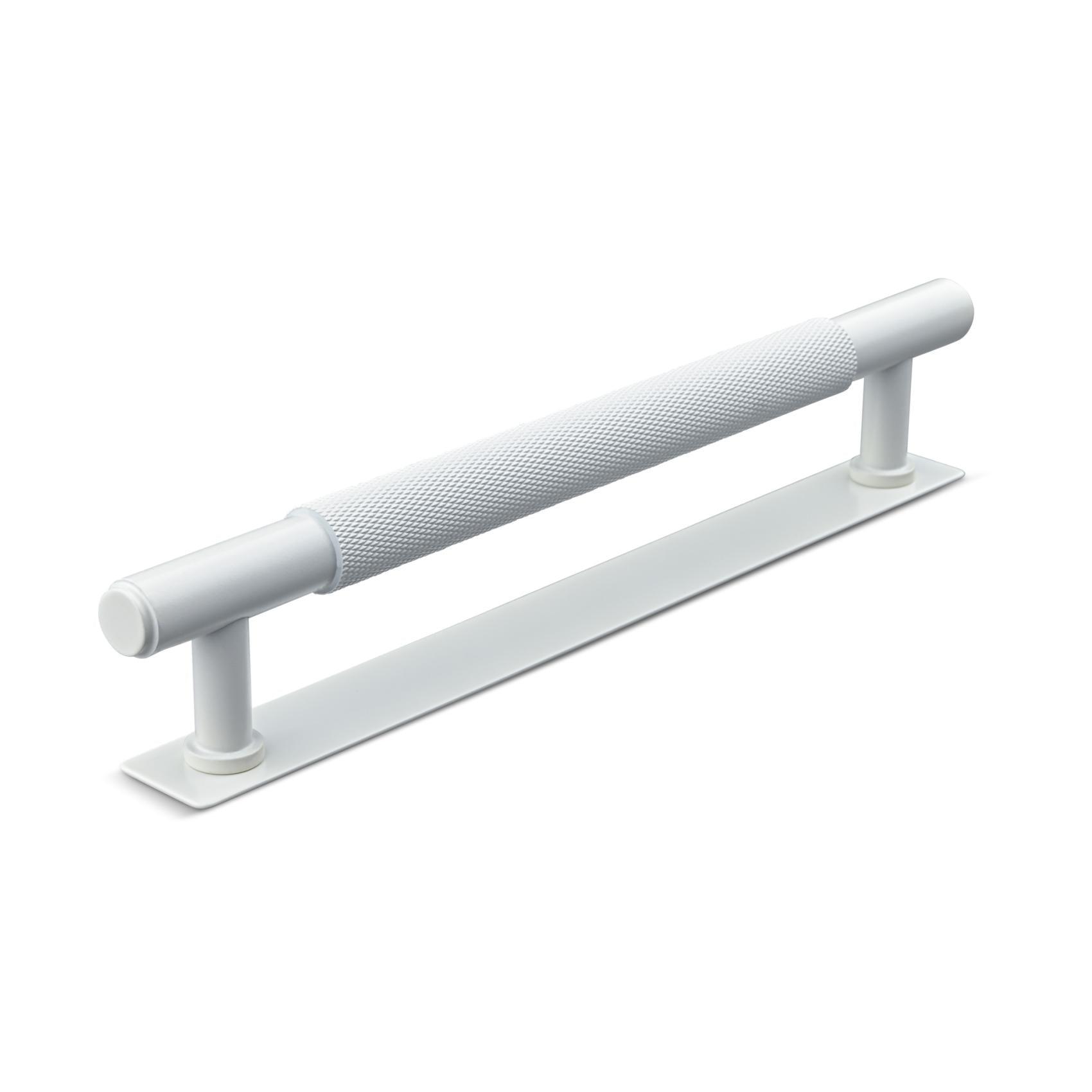 MANER SALO CC160 KNURLED MAT WHITE inaltime 35 mm, grosime 14 mm, lungime 197 mm - PARIS14A.RO