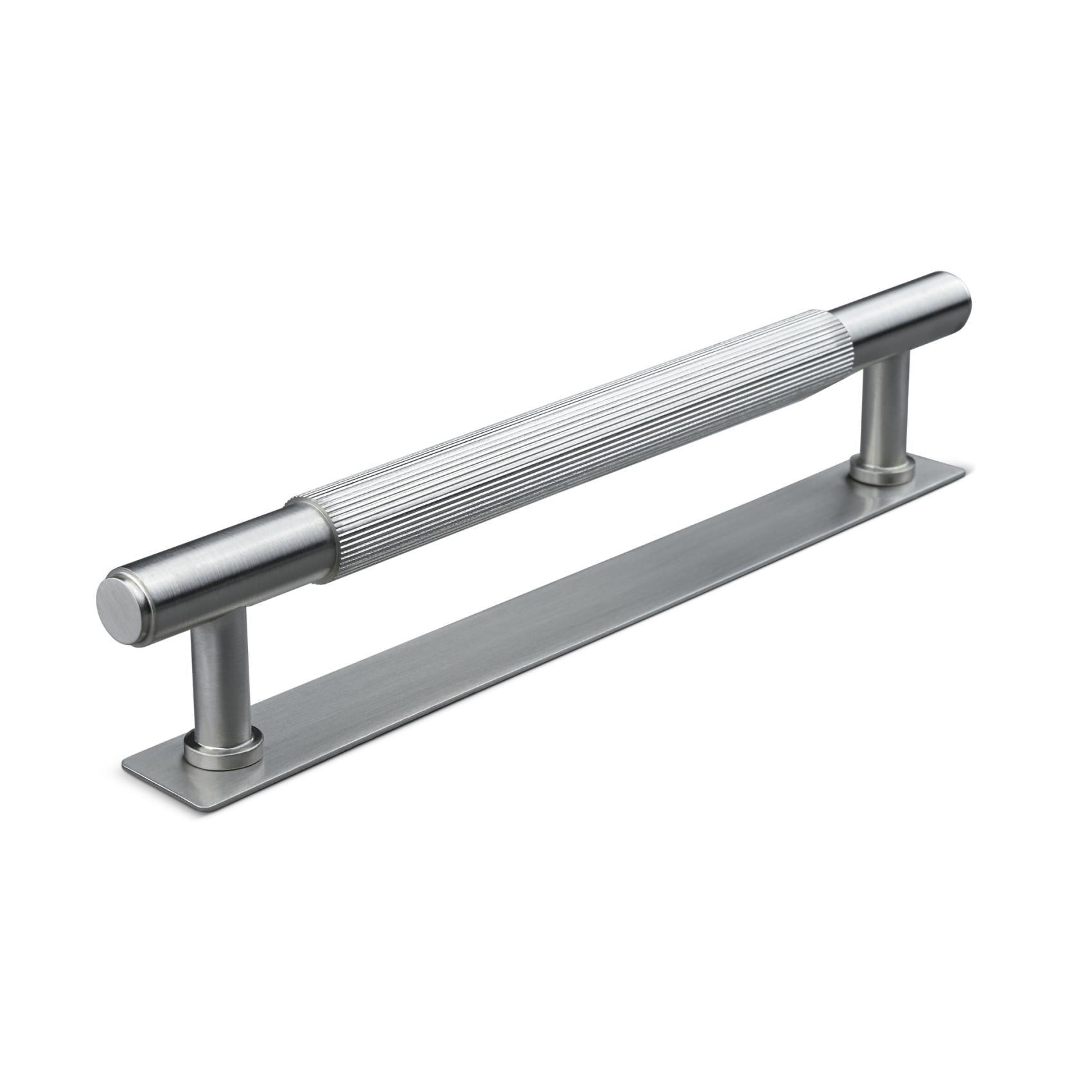 MANER SALO CC160 STRIPED STAINLESS LOOK inaltime 35 mm, grosime 14 mm, lungime 197 mm - PARIS14A.RO