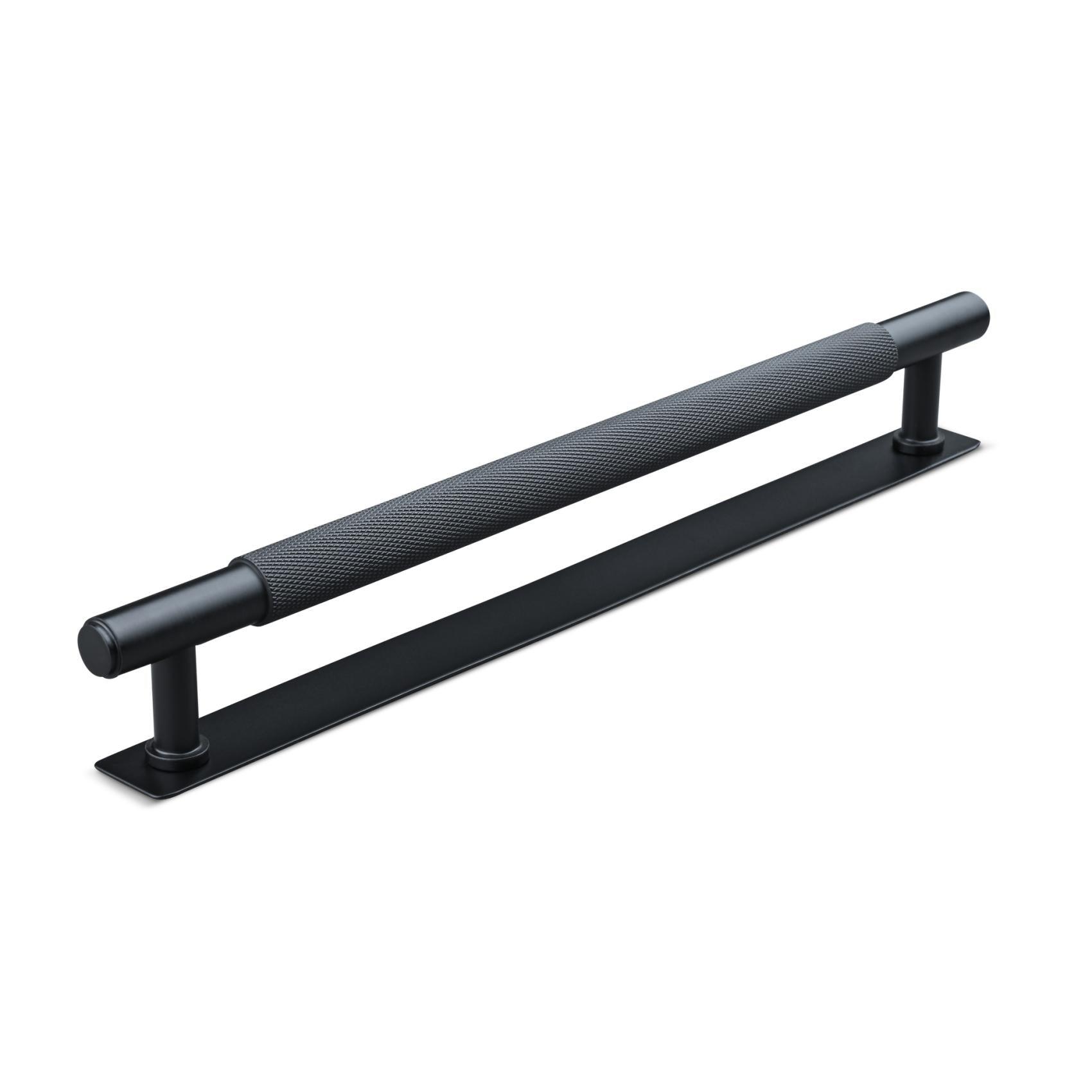MANER SALO CC224 KNURLED MAT BLACK inaltime 35 mm, grosime 14 mm, lungime 261 mm - PARIS14A.RO