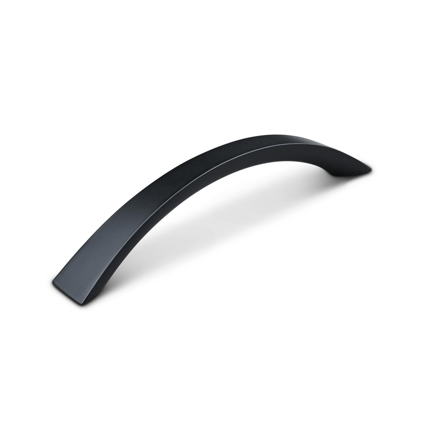 MANER TERNI CC128 MAT BLACK inaltime 30 mm, grosime 12 mm, lungime 152 mm - PARIS14A.RO