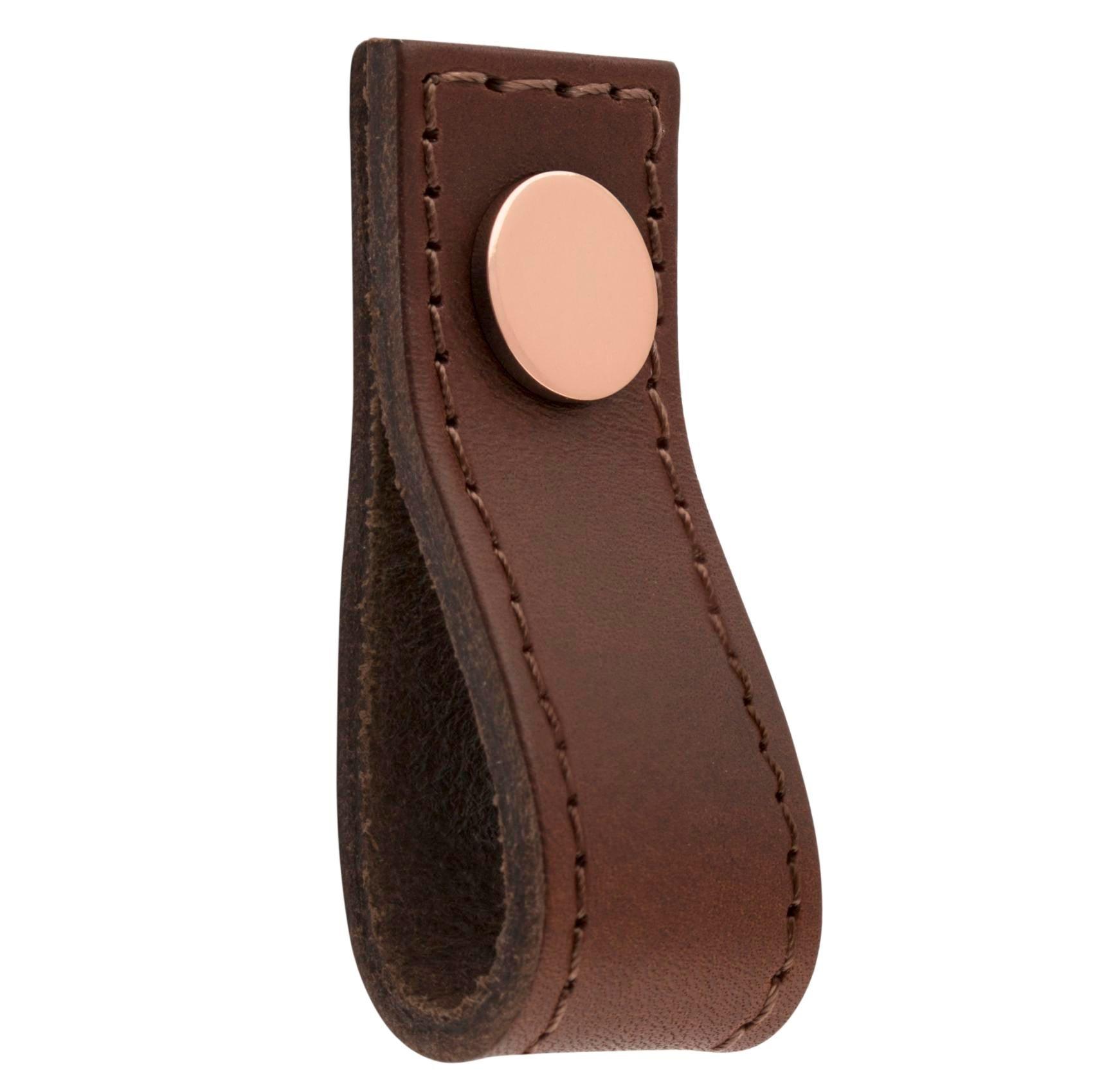 MANER TIP BUTON AVIO GREY/BROWN LEATHER LEATHER inaltime 25 mm, grosime 2,5 mm, lungime 65 mm - PARIS14A.RO