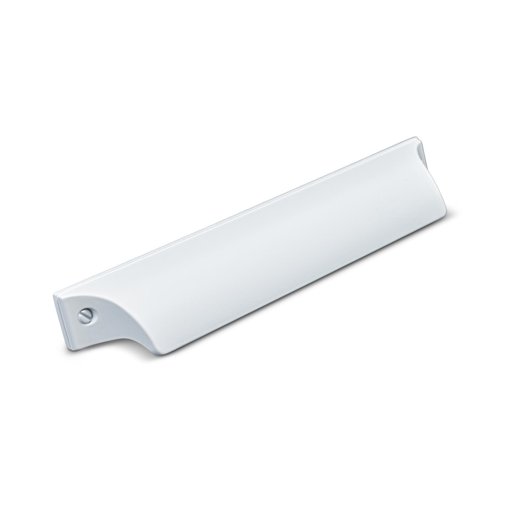 MANER TIP SCOICA TRANI CC128 MAT WHITE inaltime 24 mm, grosime 26 mm, lungime 172 mm - PARIS14A.RO