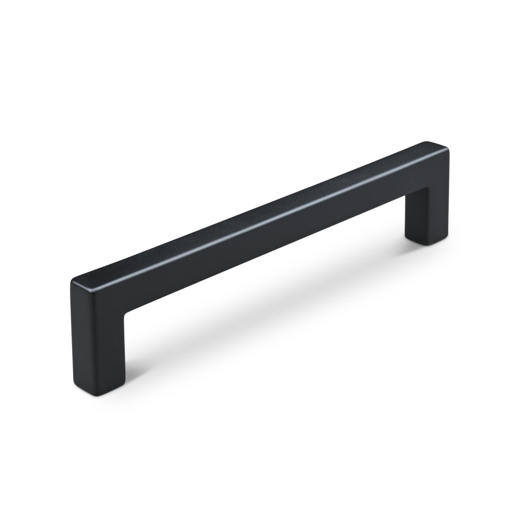 MANER TRIPOLI CC128 MAT BLACK inaltime 30 mm, grosime 10 mm, lungime 138 mm - PARIS14A.RO