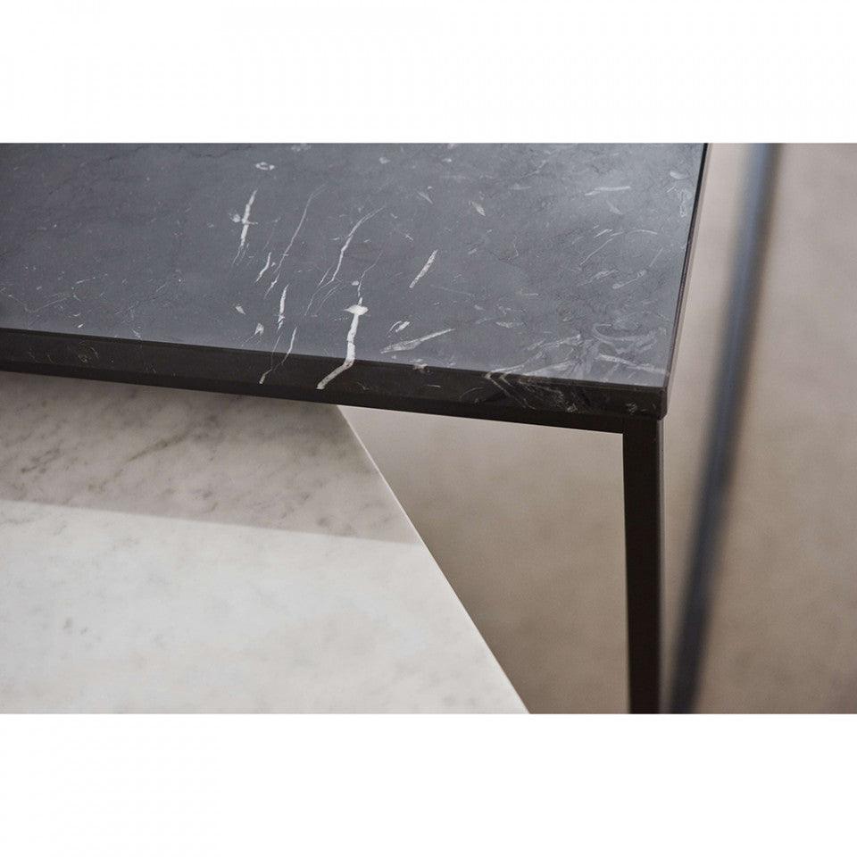 Masa de cafea gri antracit/neagra din ciment si otel 60x120 cm Como Tall Bolia - PARIS14A.RO