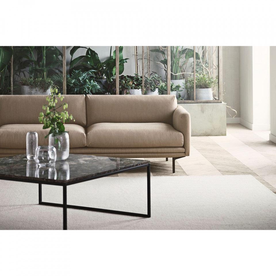 Masa de cafea gri antracit/neagra din ciment si otel 60x120 cm Como Tall Bolia - PARIS14A.RO